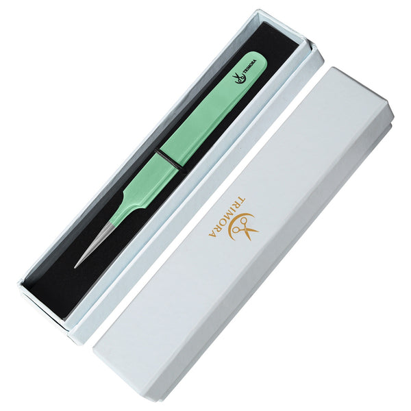Trimora Professional Stainless Steel Eyelash Tweezers – Precision Lash Extension Tool
