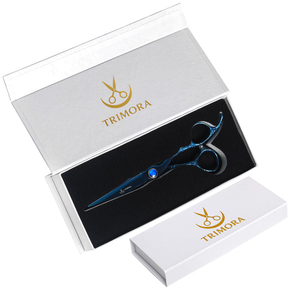 Trimora PRO Blue Dragon Handle Hair Cutting Scissors – Precision Meets Power